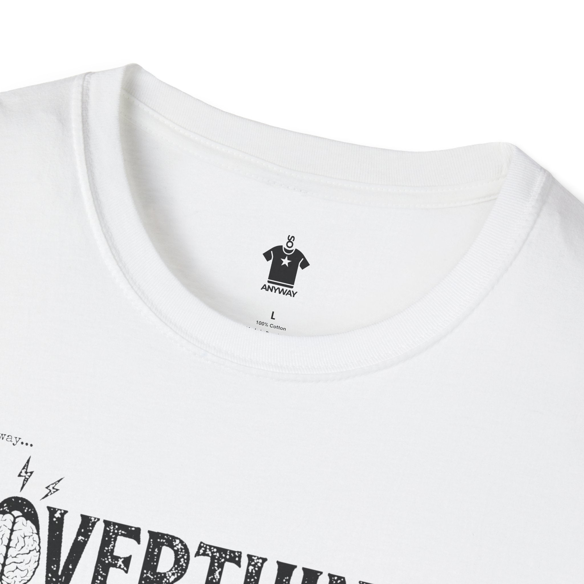 OVERTHINK & ROLL Light – Funny Overthinking Rock Music Guitar Graphic T-Shirt