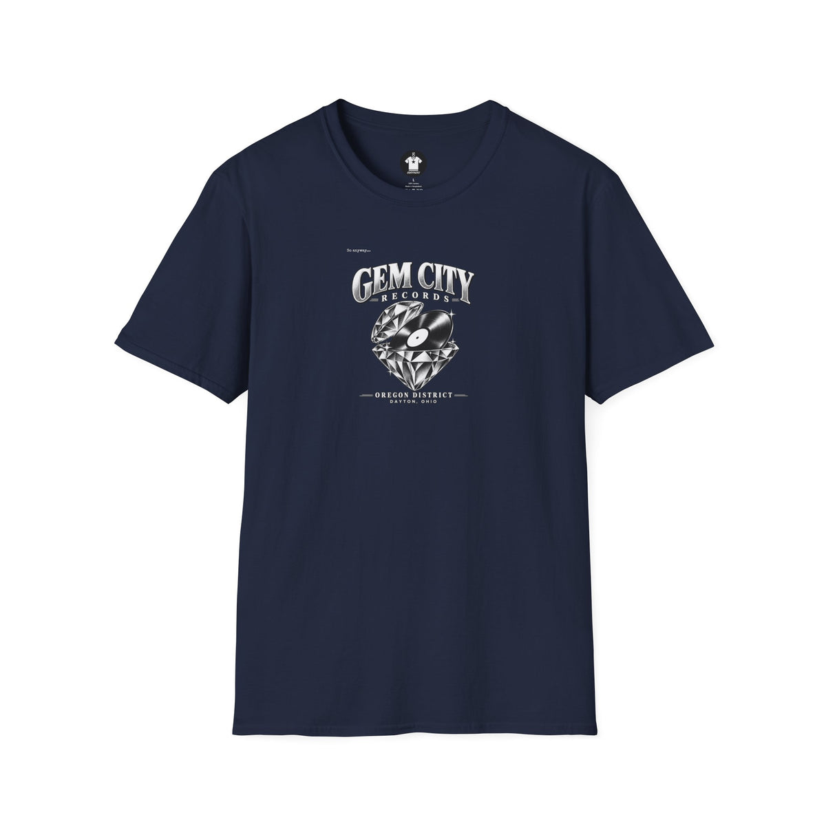 Gem City Records Tee | Dayton Oregon District Vinyl Tribute