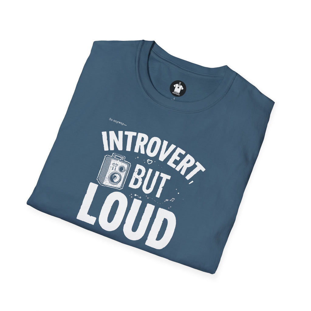 INTROVERT, BUT LOUD Dark - Loud Thoughts, Quiet Person Funny Psychology Tee