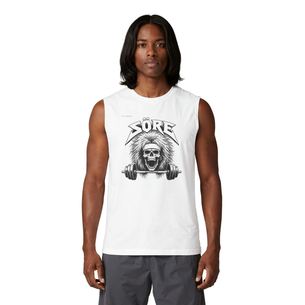 SÖRE Skull Weightlifting Muscle Tank — Heavy Metal Gym Workout Tank Top