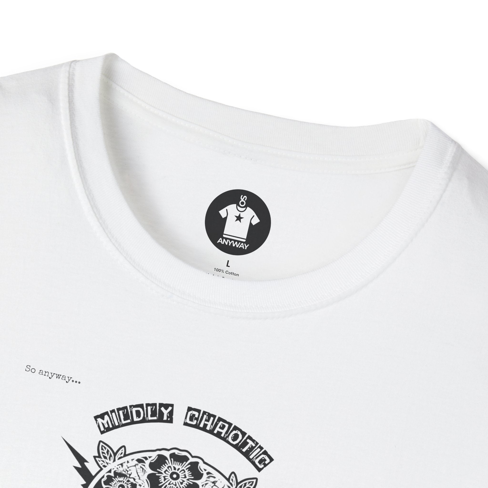 MILDLY CHAOTIC Light – Signature Skull Unisex Graphic Tee