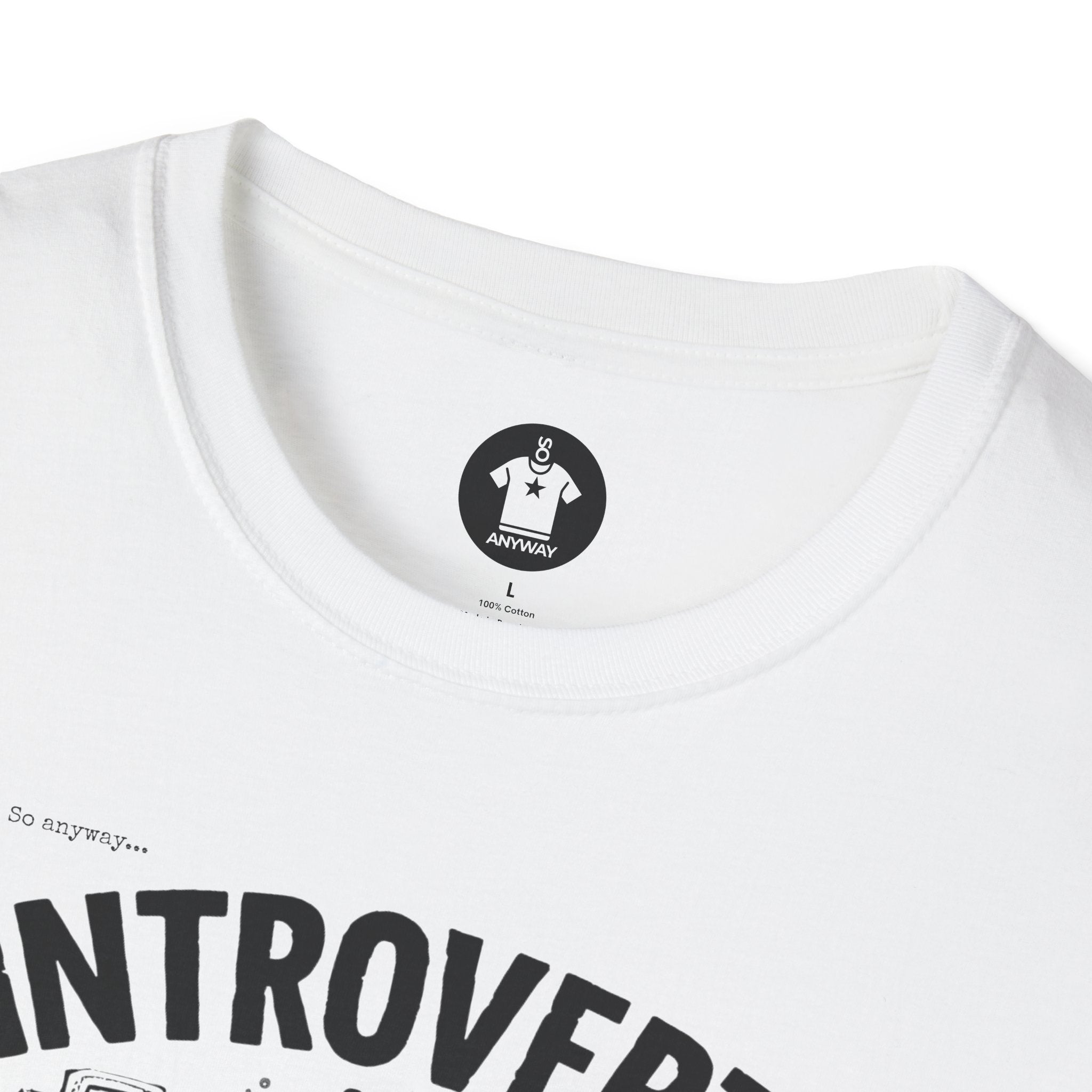 INTROVERT, BUT LOUD Light - Loud Thoughts, Quiet Person Funny Psychology Tee