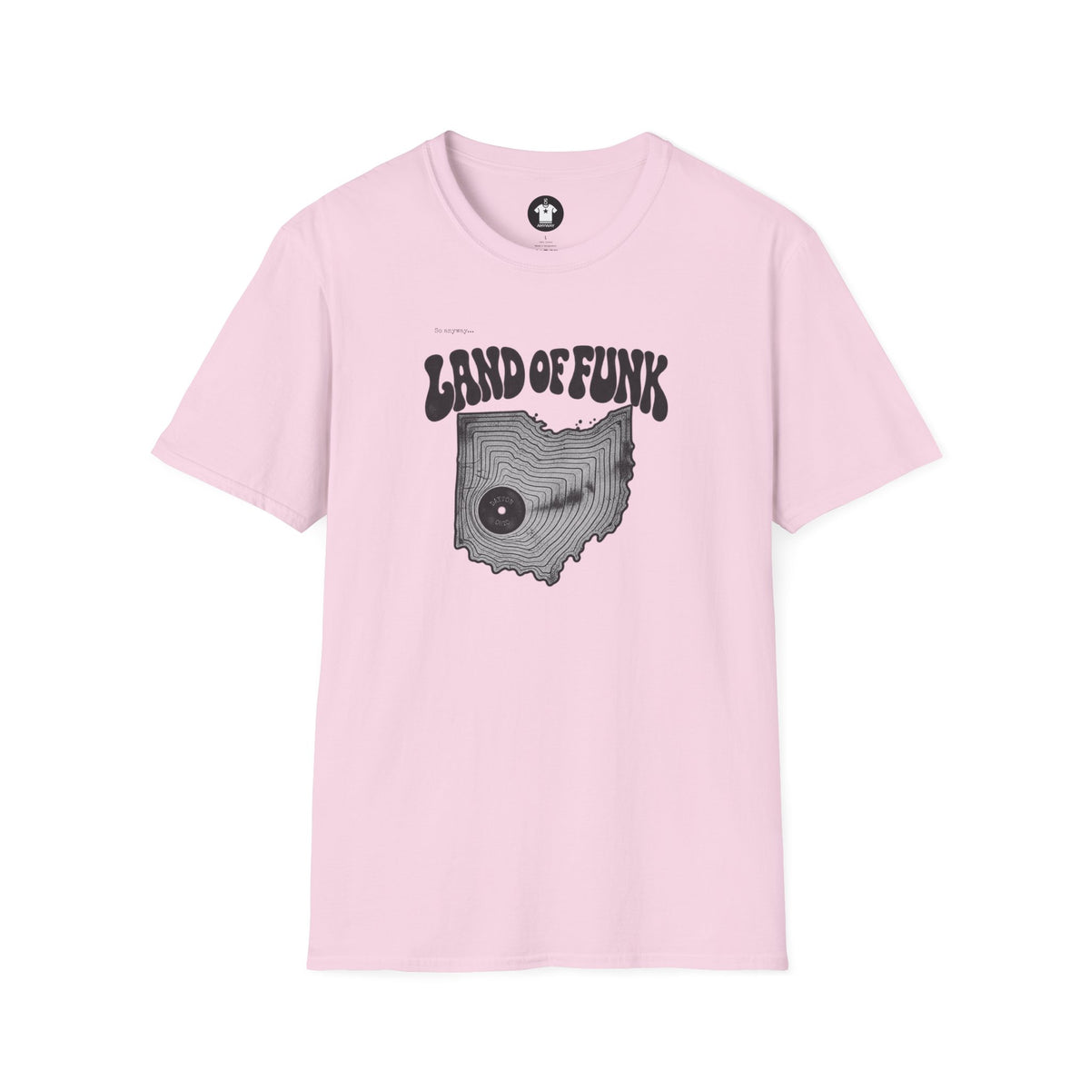 LAND OF FUNK - Dayton, Ohio - Funk Music Vinyl Record Graphic T-Shirt