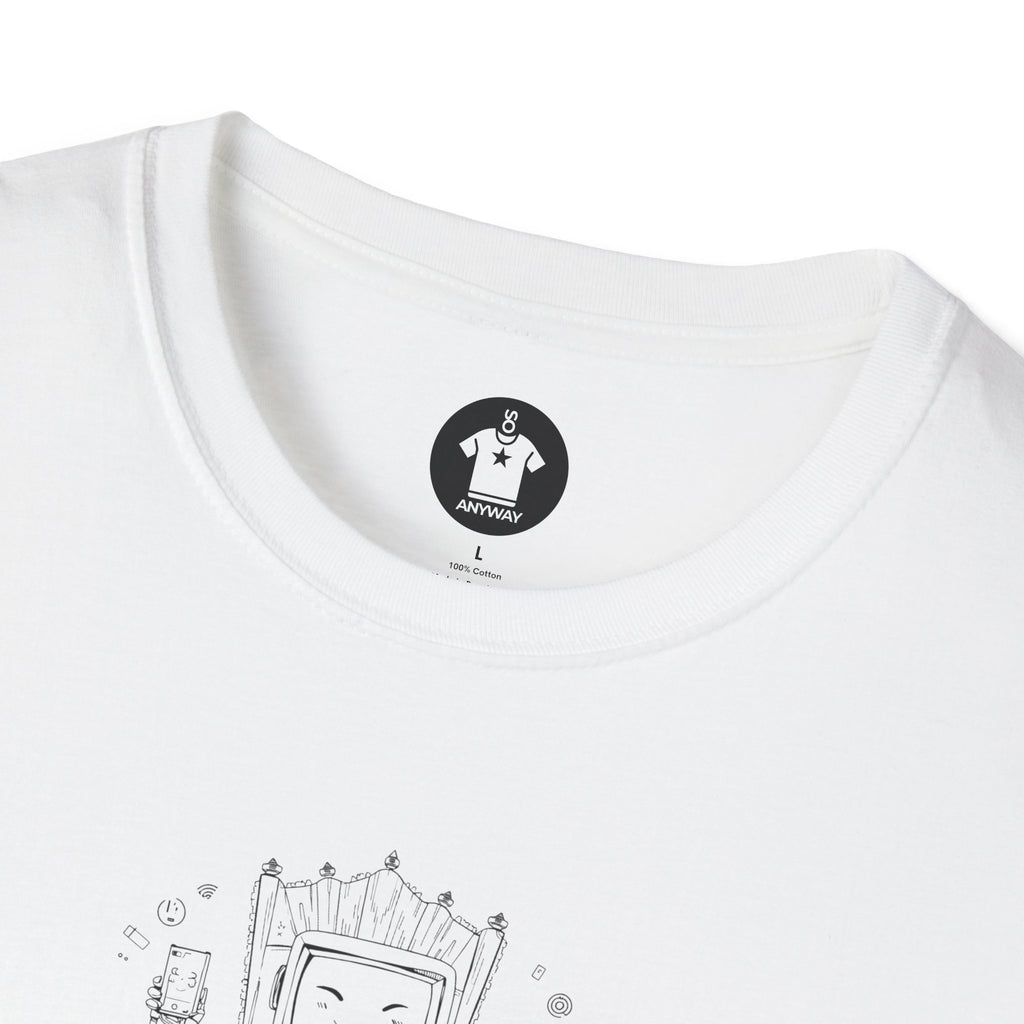 SILICONE OVERLORDS Light – Funny Tech Addiction Graphic Tee