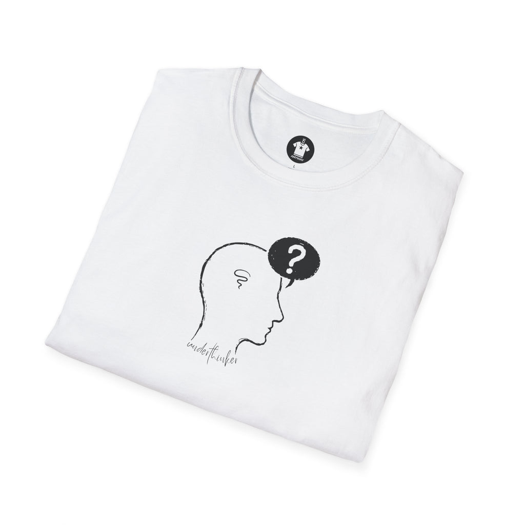 UNDERTHINKER Light – Minimalist Funny Graphic Unisex T-Shirt