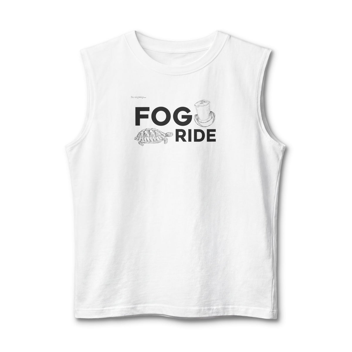 FOG RIDE – Unisex Rock Pun Graphic Unisex Jersey Muscle Tank