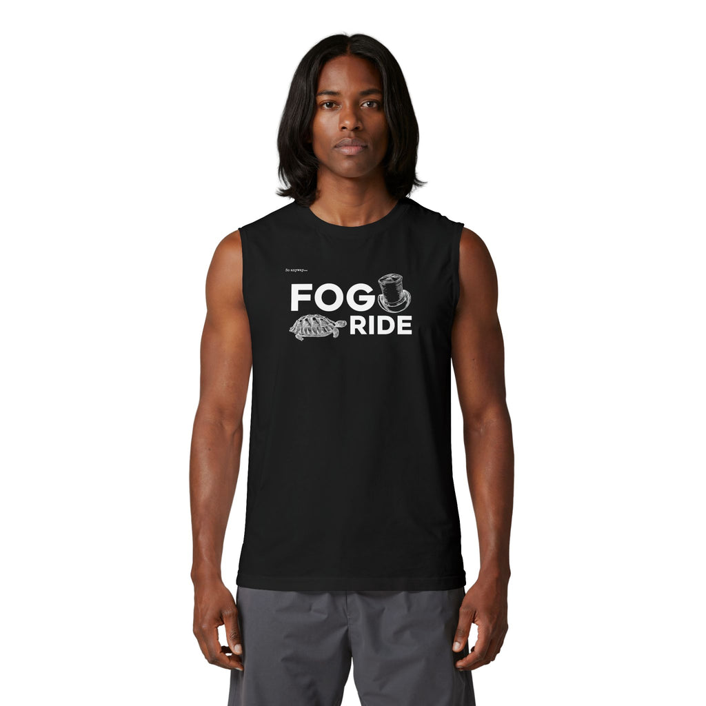 FOG RIDE – Unisex Rock Pun Graphic Unisex Jersey Muscle Tank