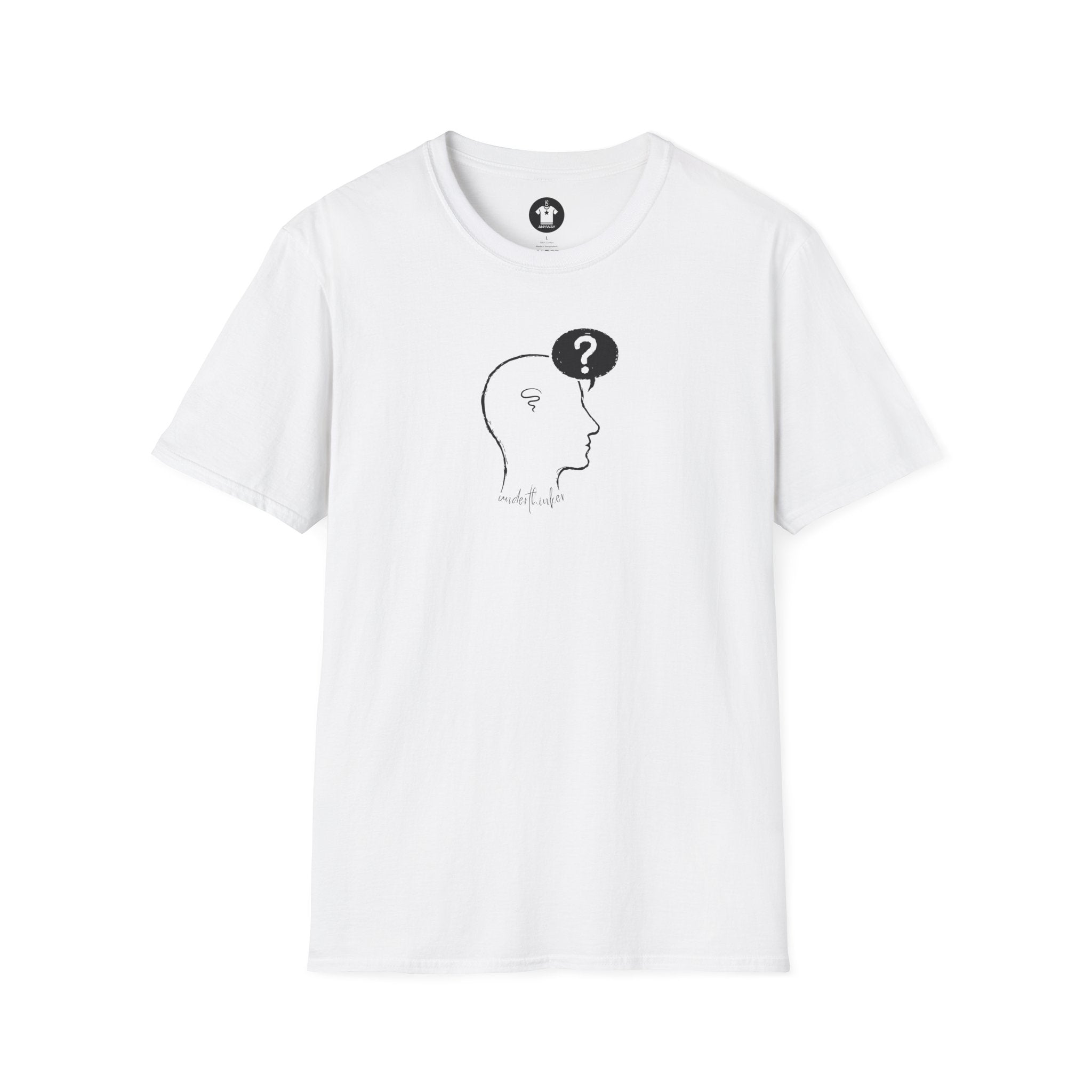 UNDERTHINKER Light – Minimalist Funny Graphic Unisex T-Shirt