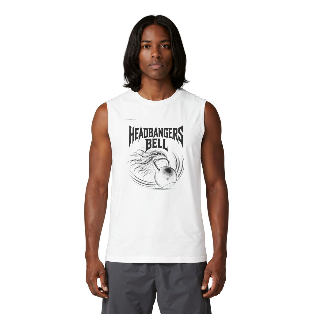 Headbangers Bell Muscle Tank — 80s Vibe Rock Gym Workout Tank Top
