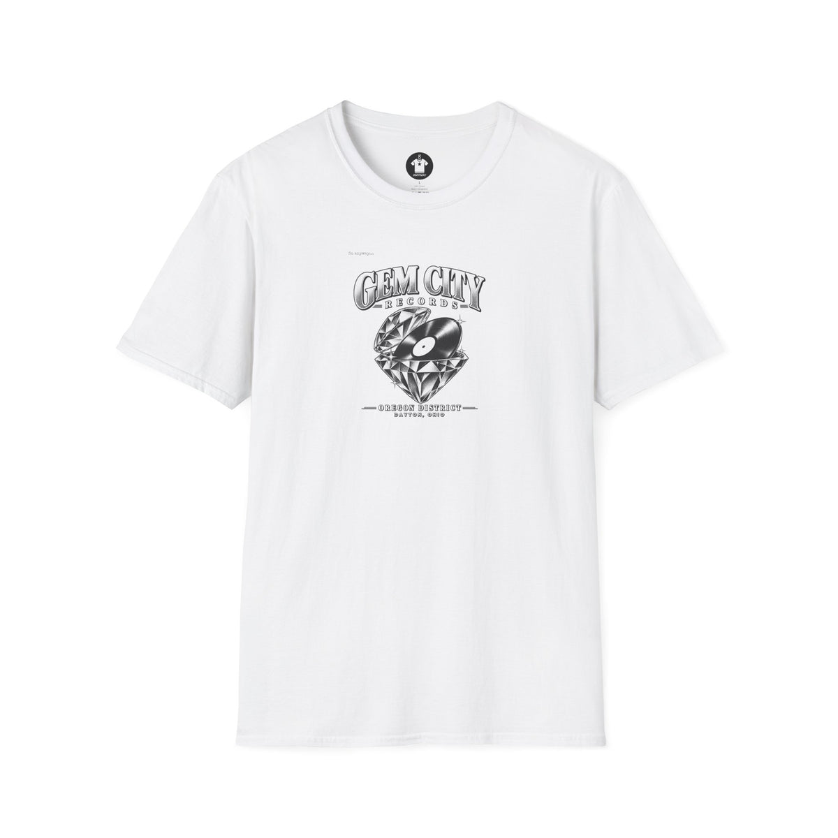 Gem City Records Tee | Dayton Oregon District Vinyl Tribute