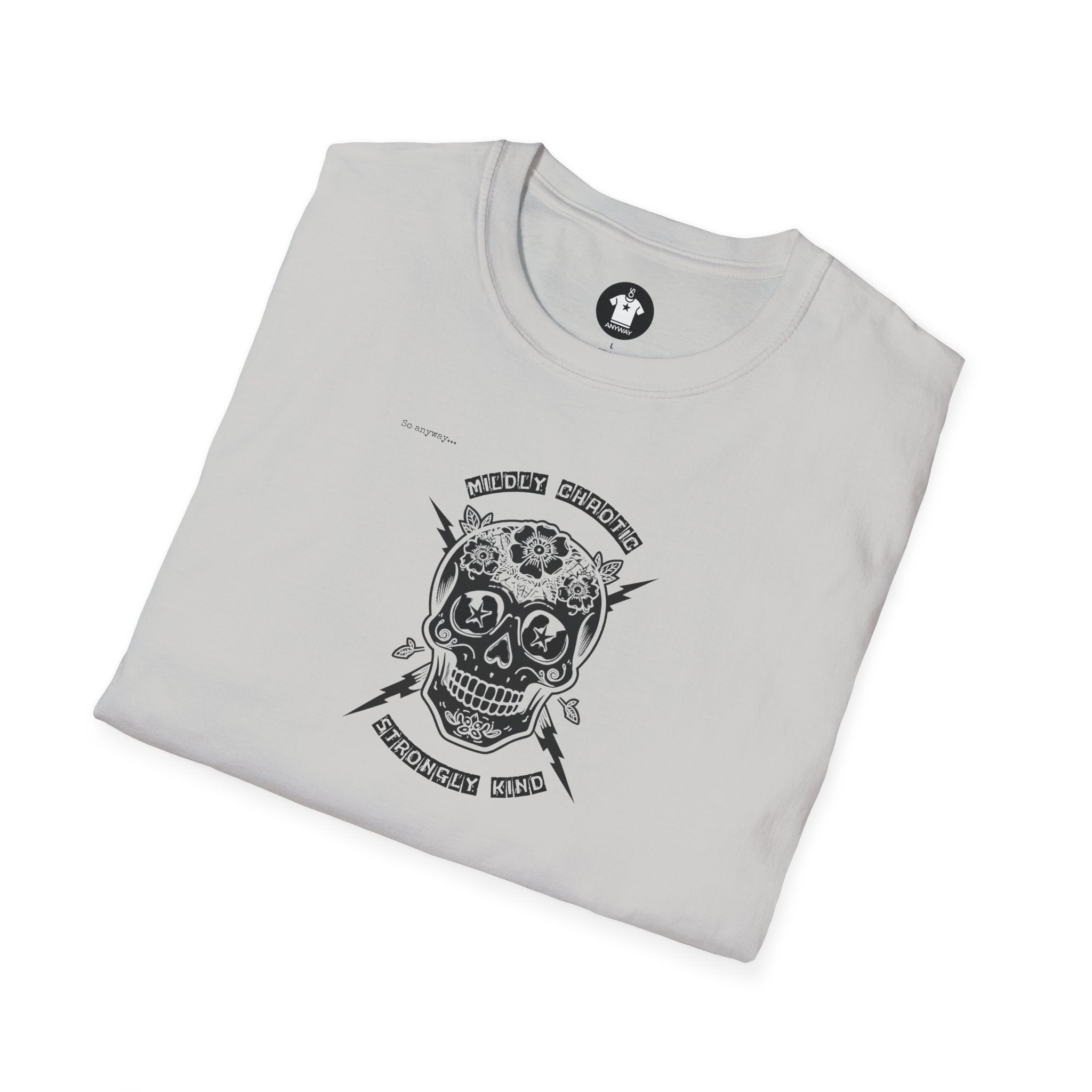 MILDLY CHAOTIC Light – Signature Skull Unisex Graphic Tee