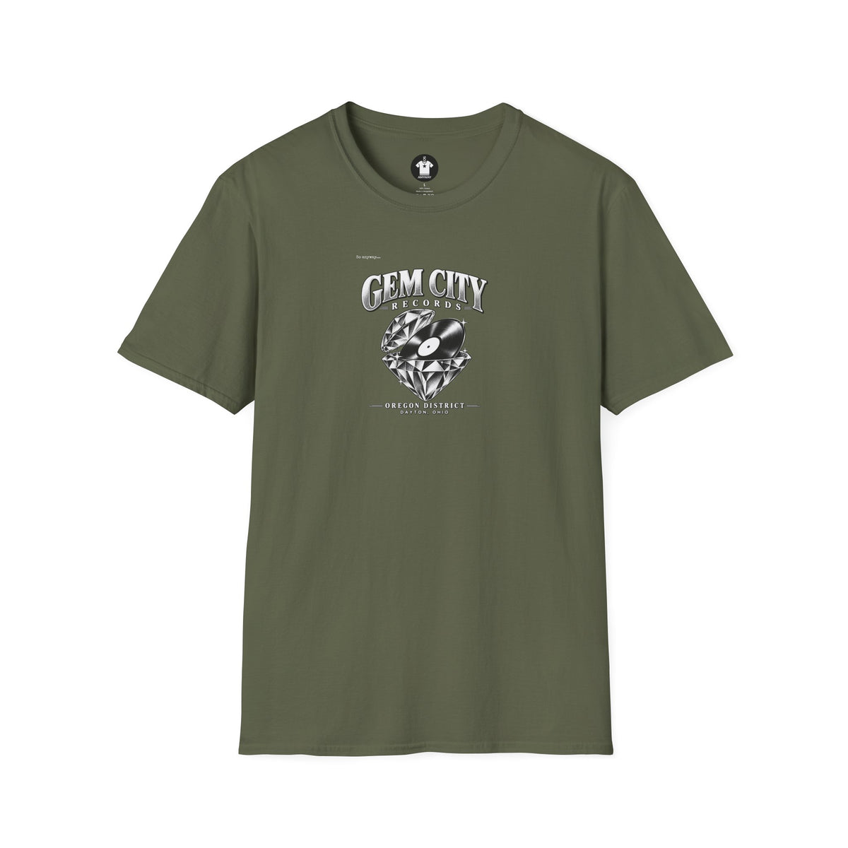 Gem City Records Tee | Dayton Oregon District Vinyl Tribute
