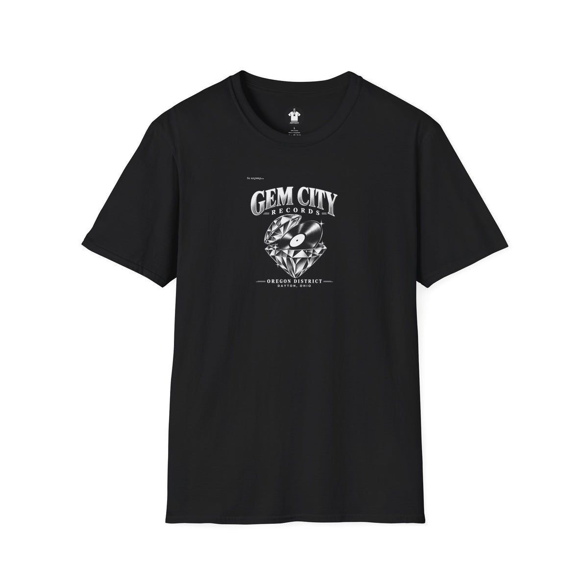 Gem City Records Tee | Dayton Oregon District Vinyl Tribute
