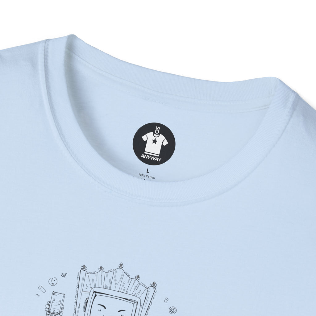 SILICONE OVERLORDS Light – Funny Tech Addiction Graphic Tee