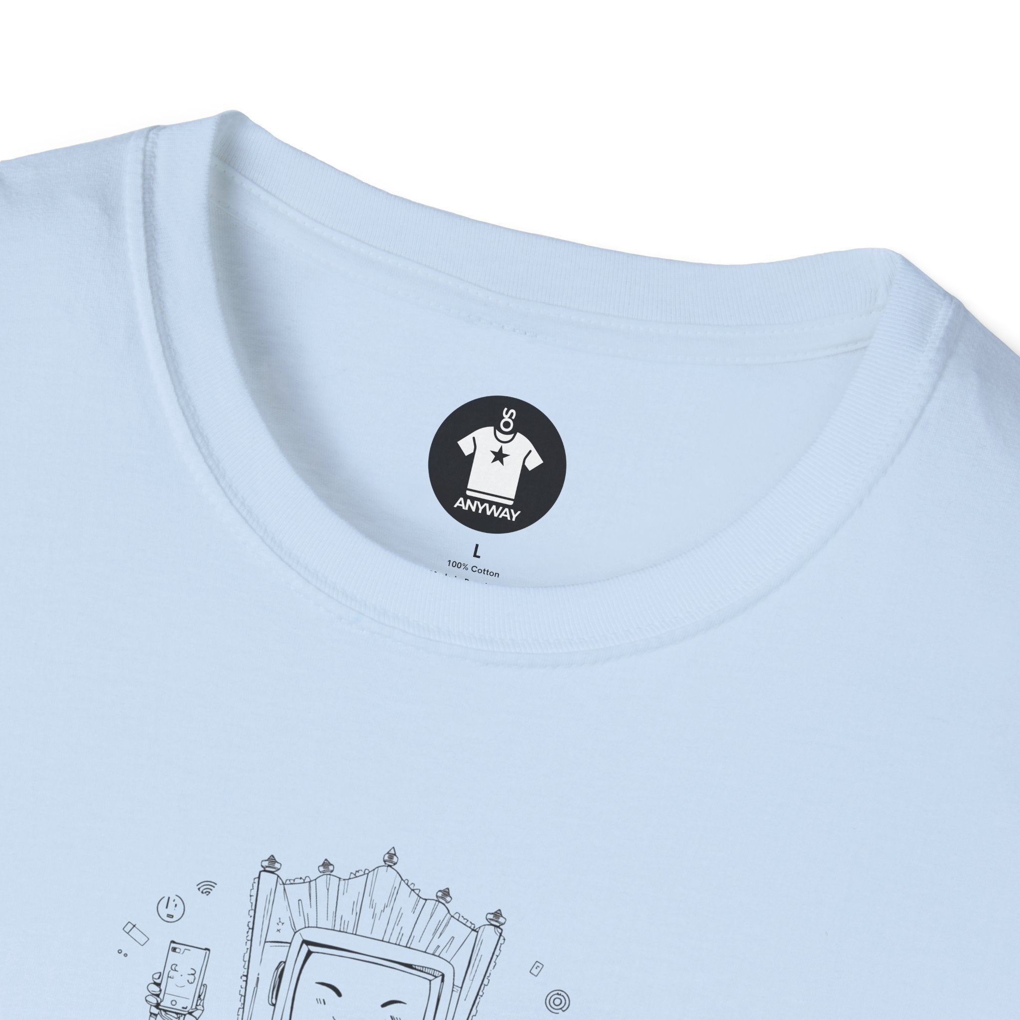 SILICONE OVERLORDS Light – Funny Tech Addiction Graphic Tee