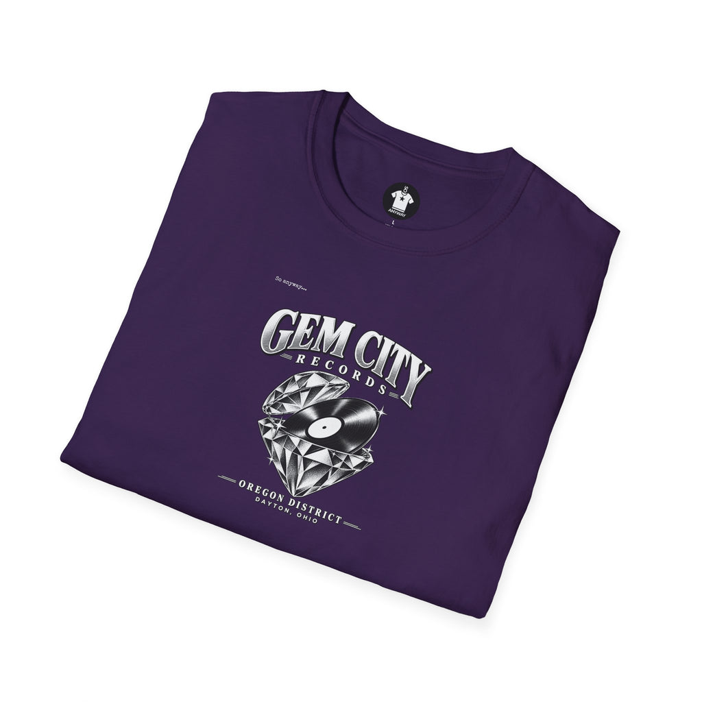 Gem City Records Tee | Dayton Oregon District Vinyl Tribute