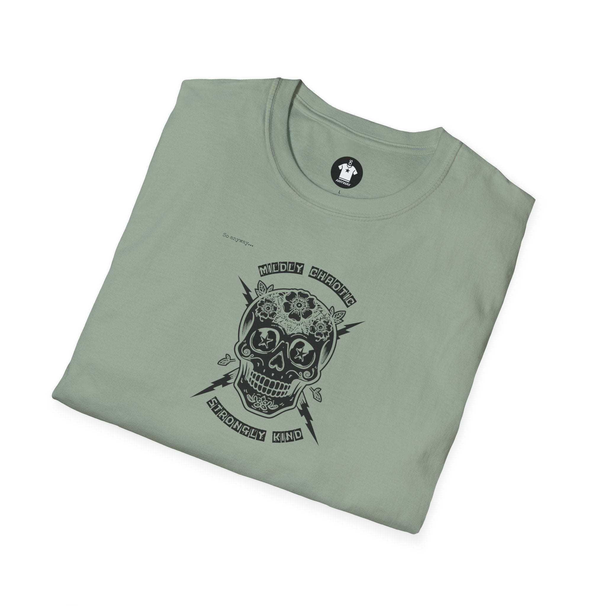 MILDLY CHAOTIC Light – Signature Skull Unisex Graphic Tee
