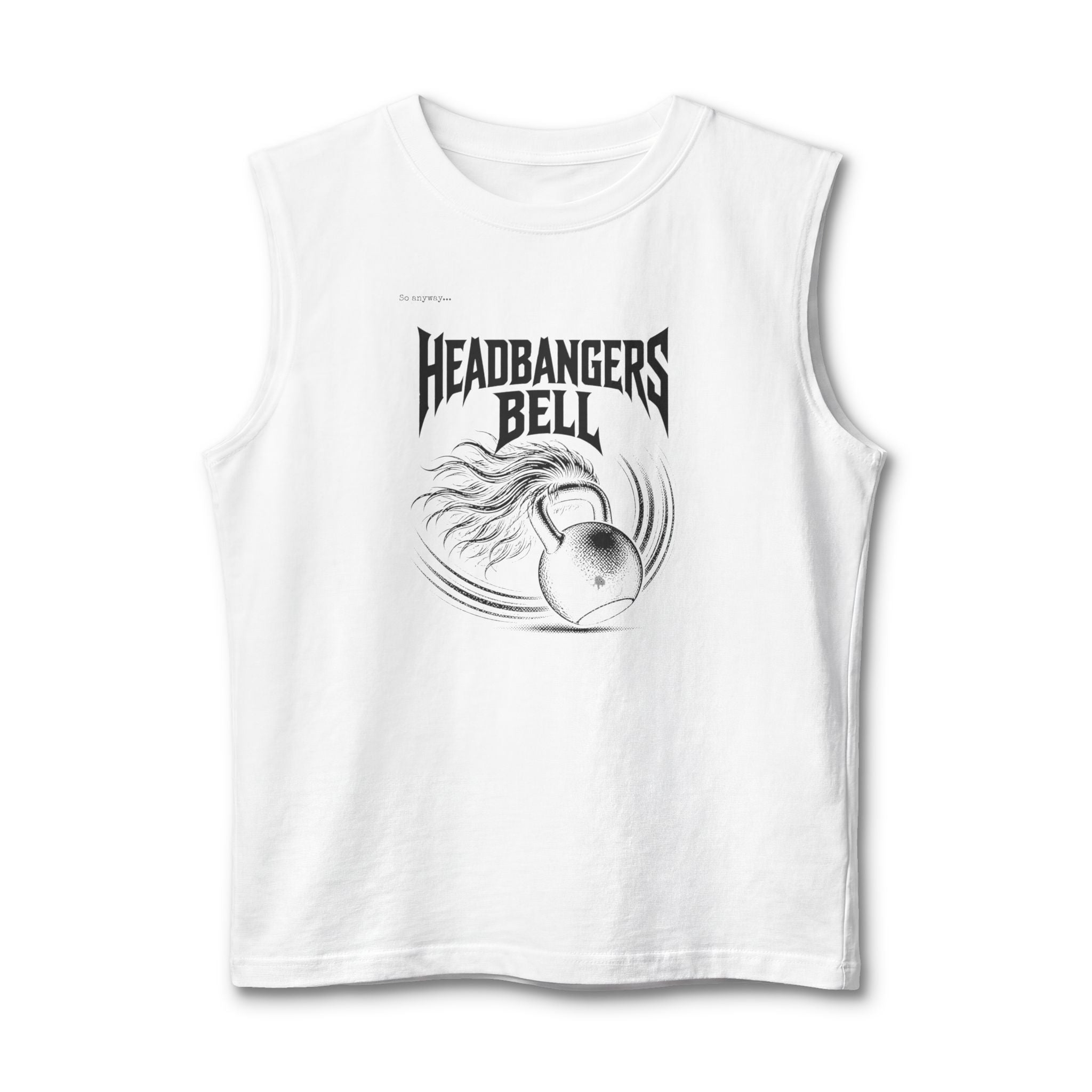 Headbangers Bell Muscle Tank — 80s Vibe Rock Gym Workout Tank Top