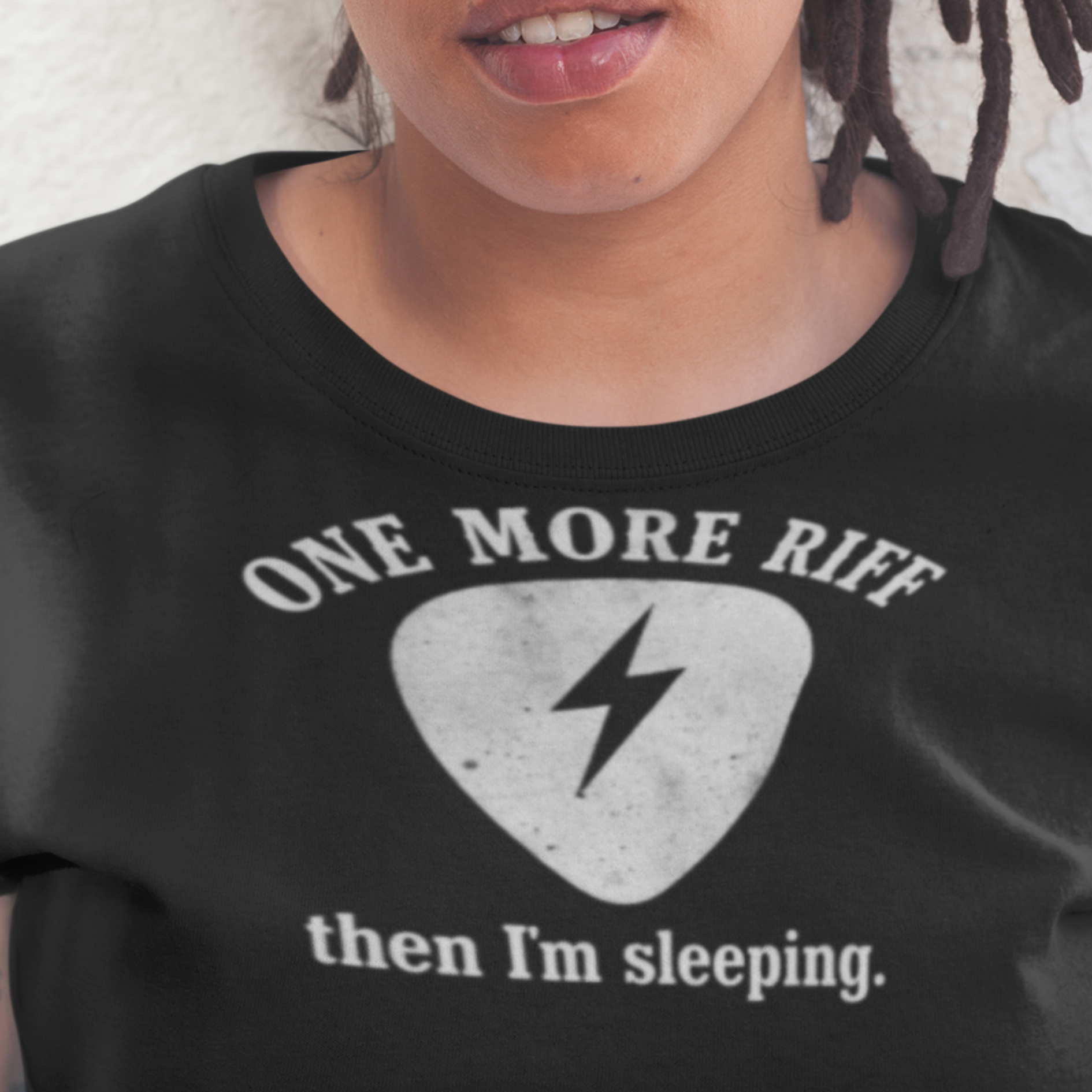 ONE MORE RIFF Dark - "One More Riff then I'm Sleeping" Tee