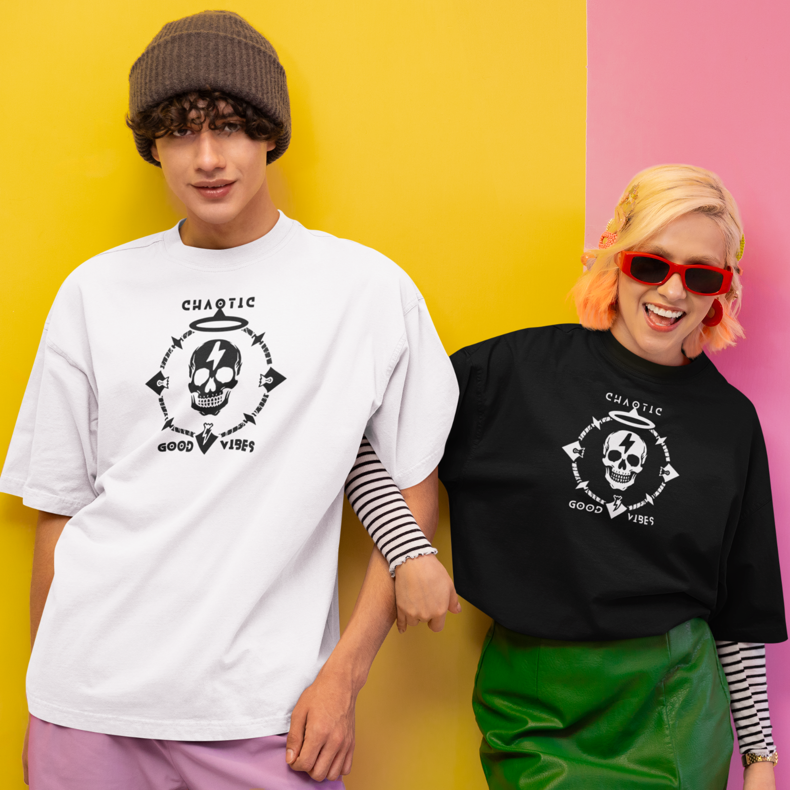 CHAOTIC GOOD VIBES Light - Graphic Tee Unisex Softstyle Ring-Spun Cotton