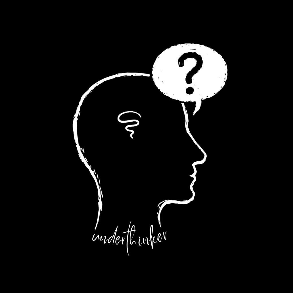 UNDERTHINKER Dark – Minimalist Funny Graphic Unisex T-Shirt