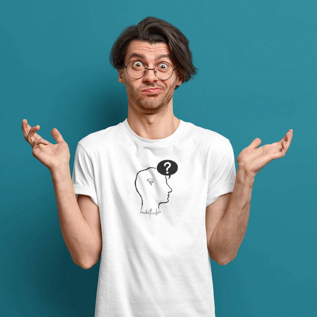 UNDERTHINKER Light – Minimalist Funny Graphic Unisex T-Shirt