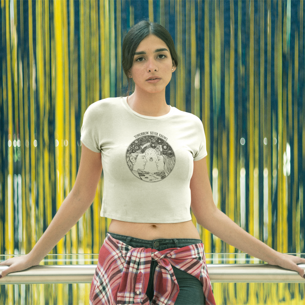 TOMORROW NEVER KNOWS Light – Psychedelic Vinyl Cosmos Unisex Graphic Tee