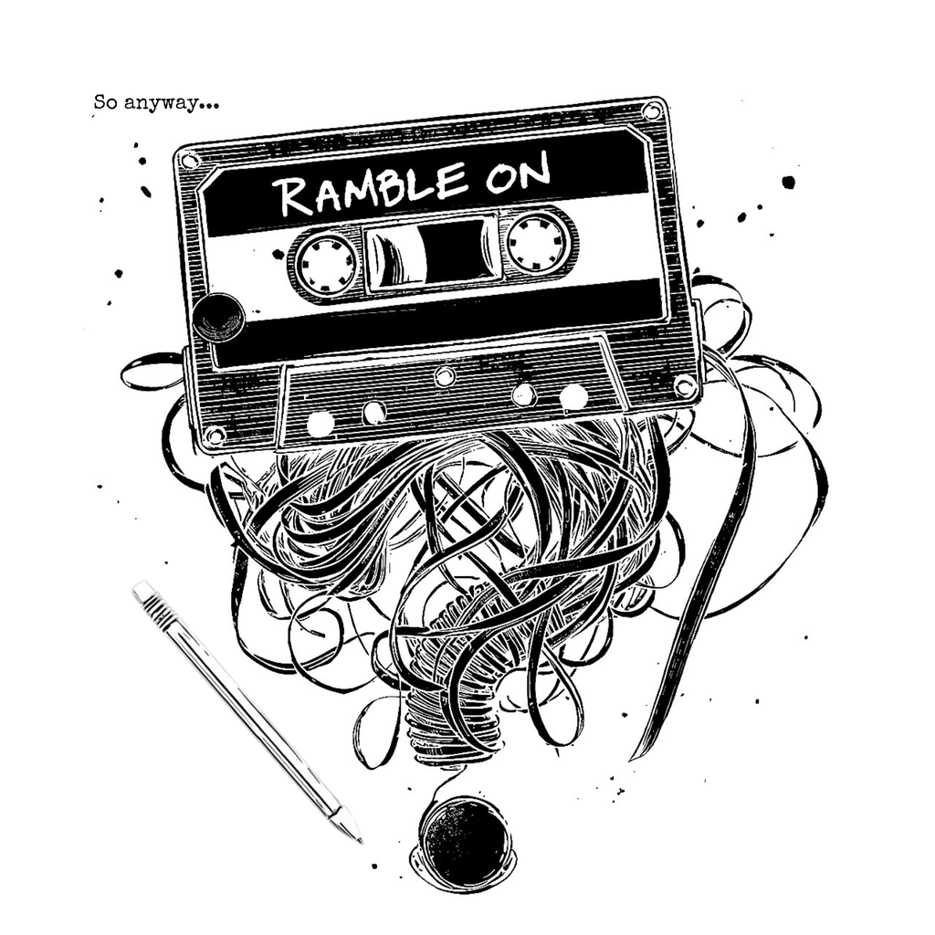 RAMBLE ON Light – Cassette Tape Unisex Graphic Tee
