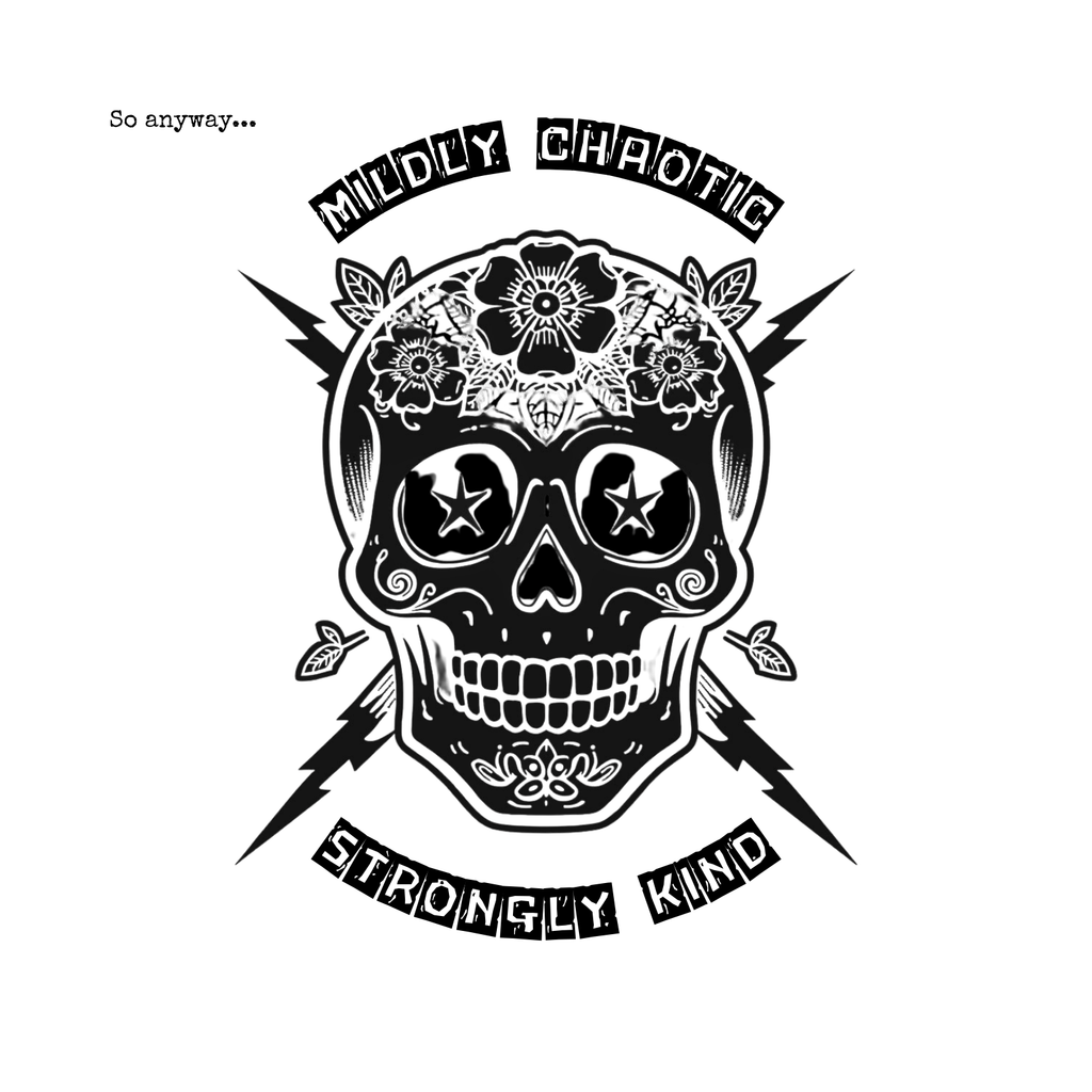 MILDLY CHAOTIC Light – Signature Skull Unisex Graphic Tee