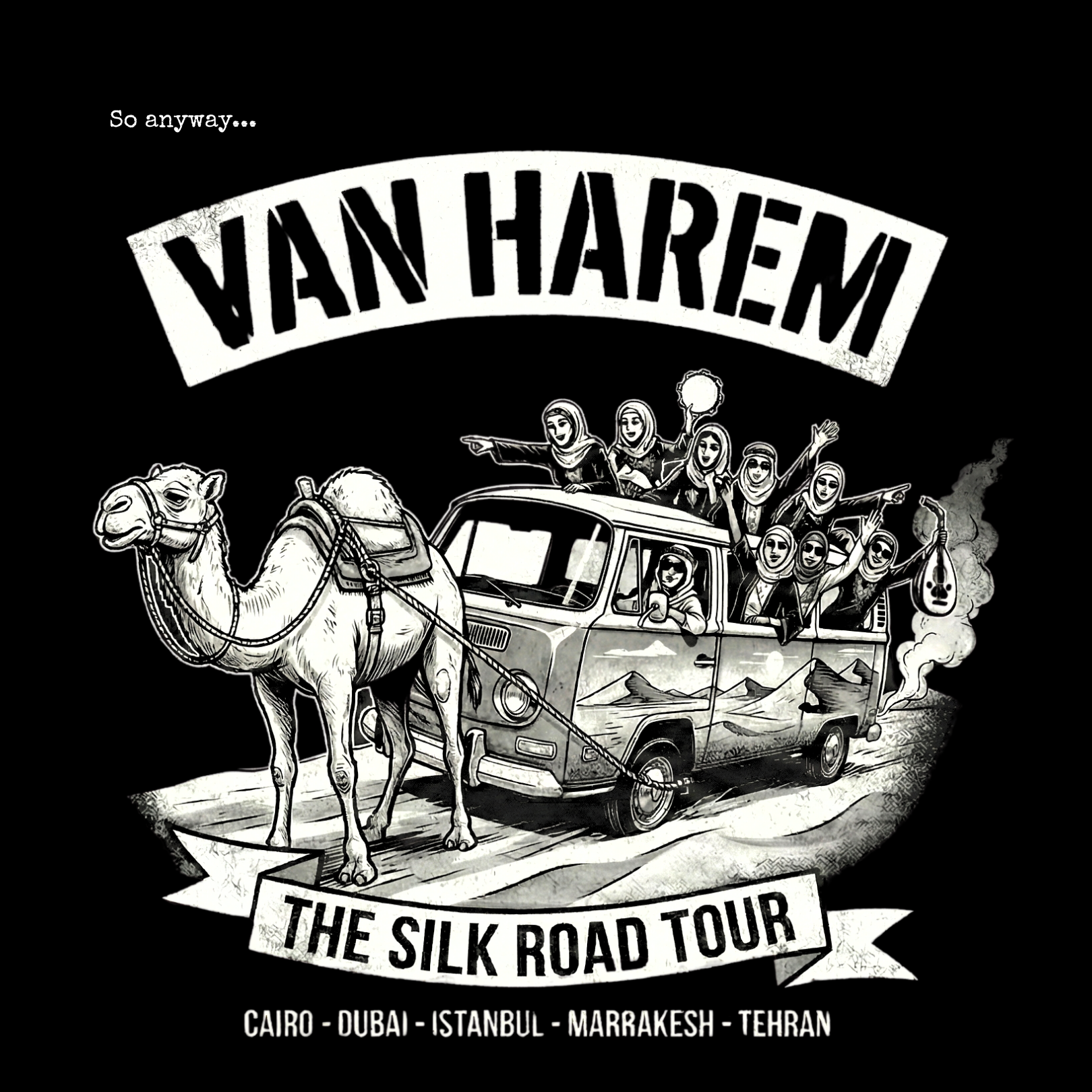 VAN HAREM Dark - The Silk Road Tour Tee