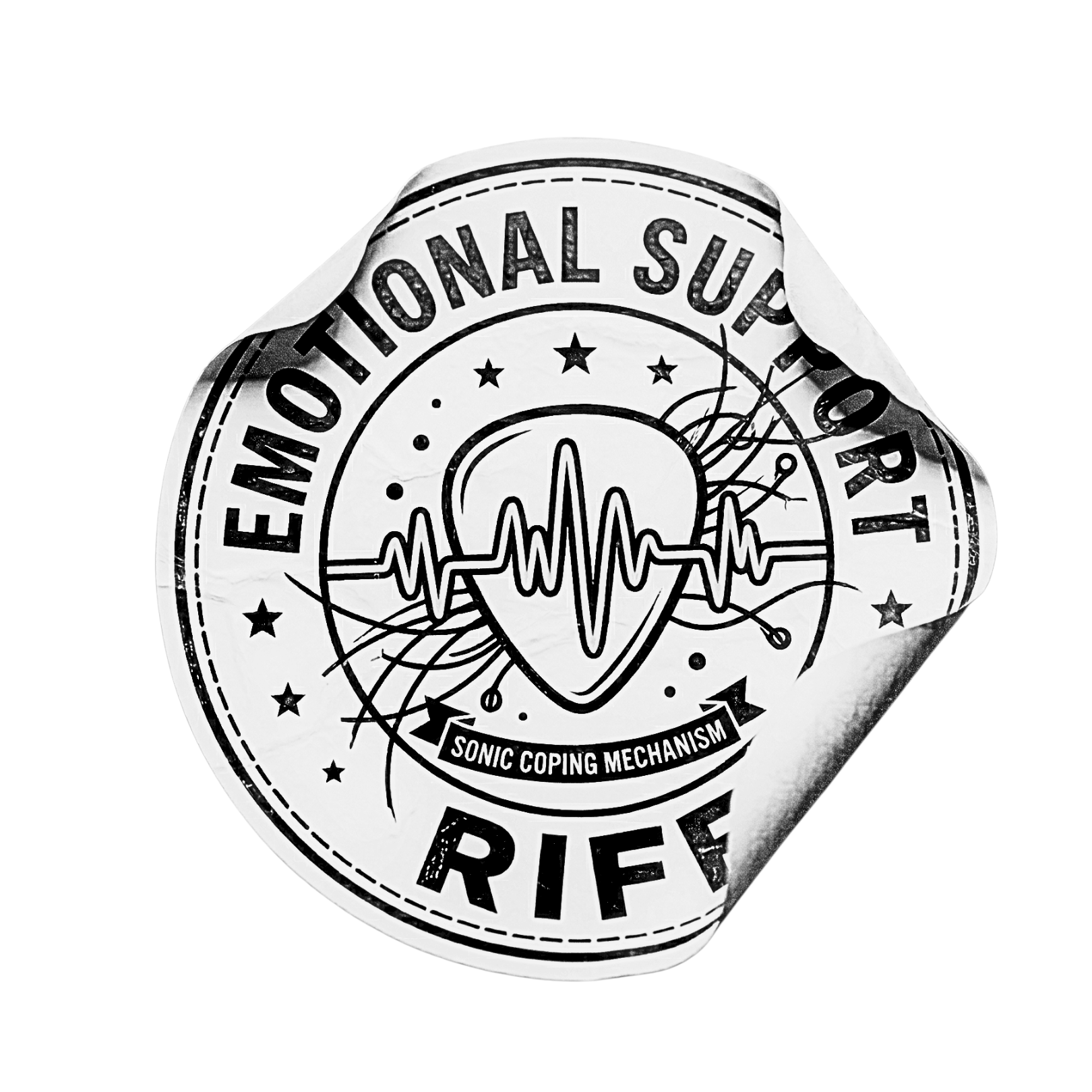 EMOTIONAL SUPPORT RIFF Dark – Sonic Coping Mechanism Tee