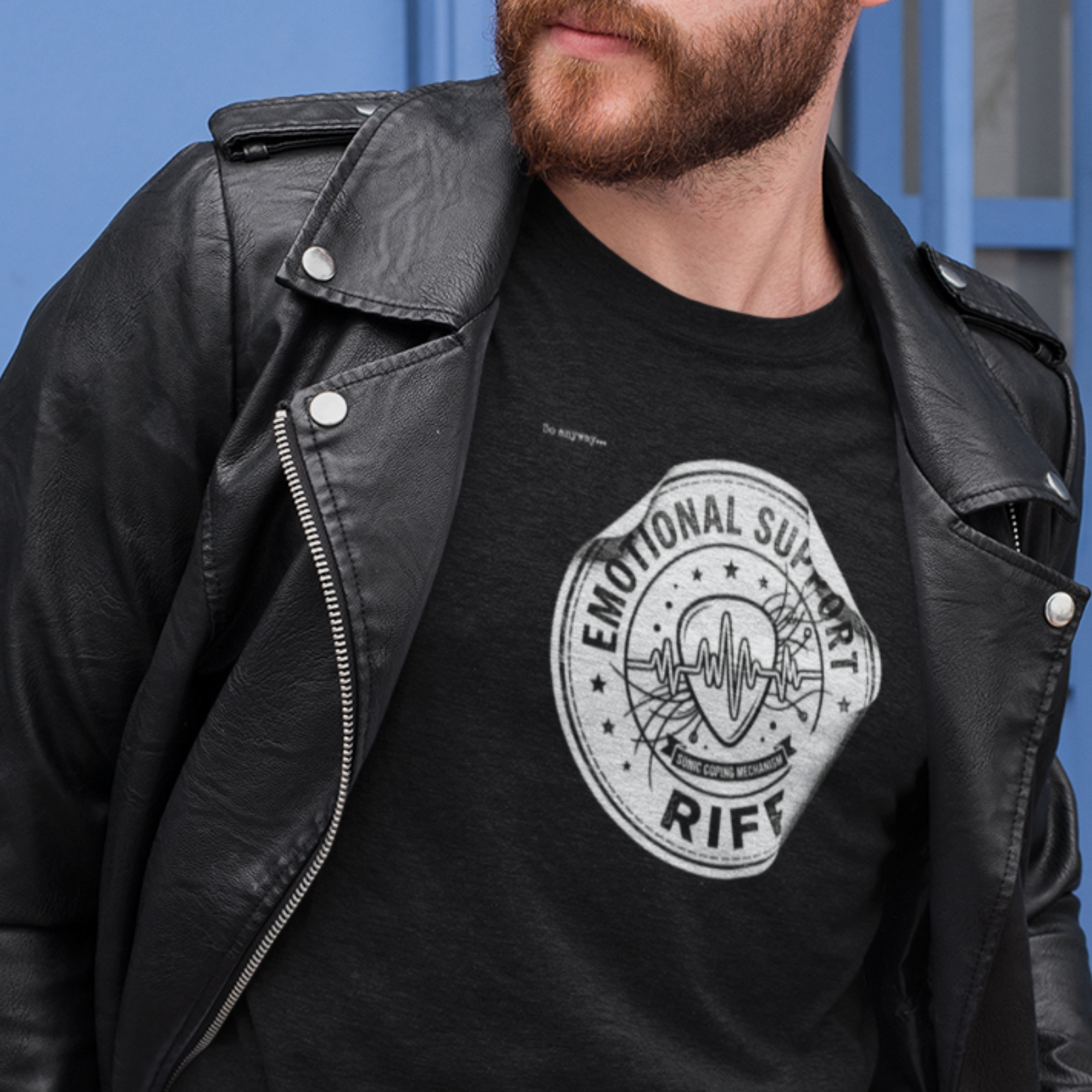 EMOTIONAL SUPPORT RIFF Dark – Sonic Coping Mechanism Tee