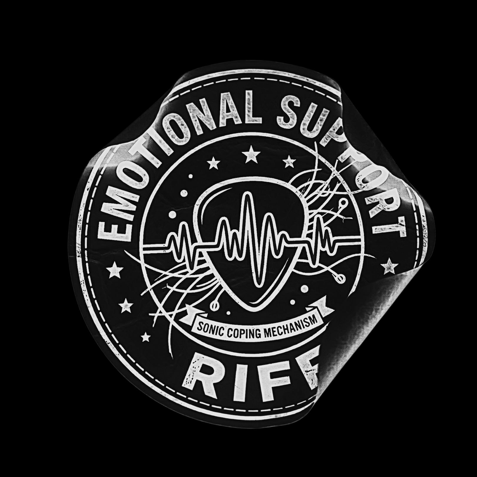 EMOTIONAL SUPPORT RIFF Light – Sonic Coping Mechanism Tee