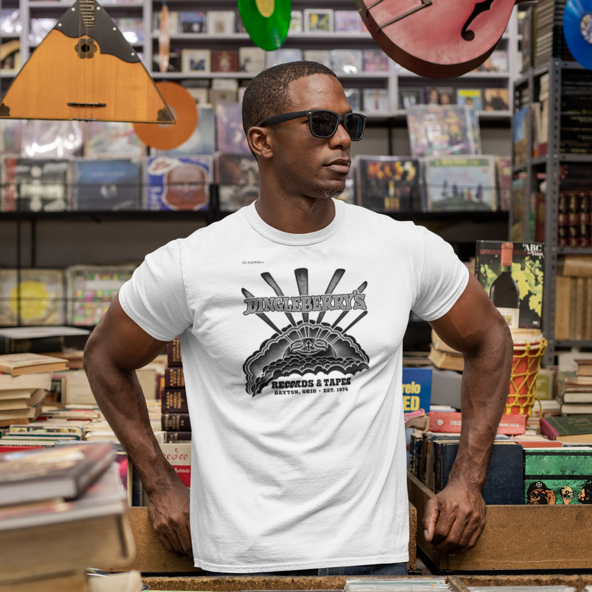 Dingleberry’s Records & Tapes Tee | Vintage Dayton Ohio Tribute