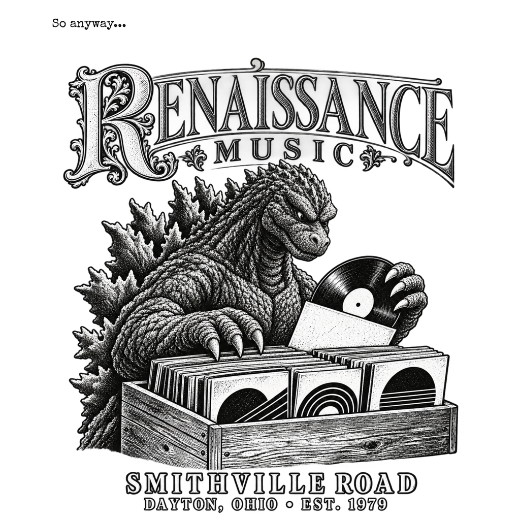 Renaissance Music Tee | Dayton Ohio Record Store Tribute