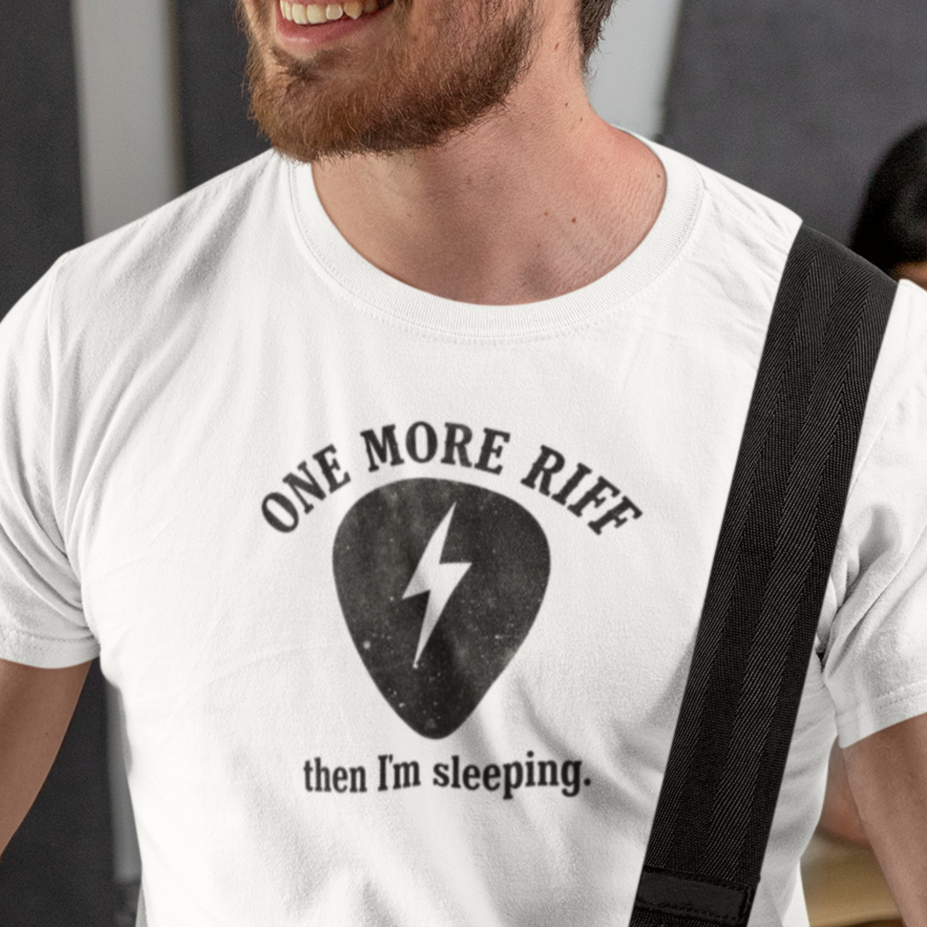ONE MORE RIFF Light - "One More Riff then I'm Sleeping" Tee