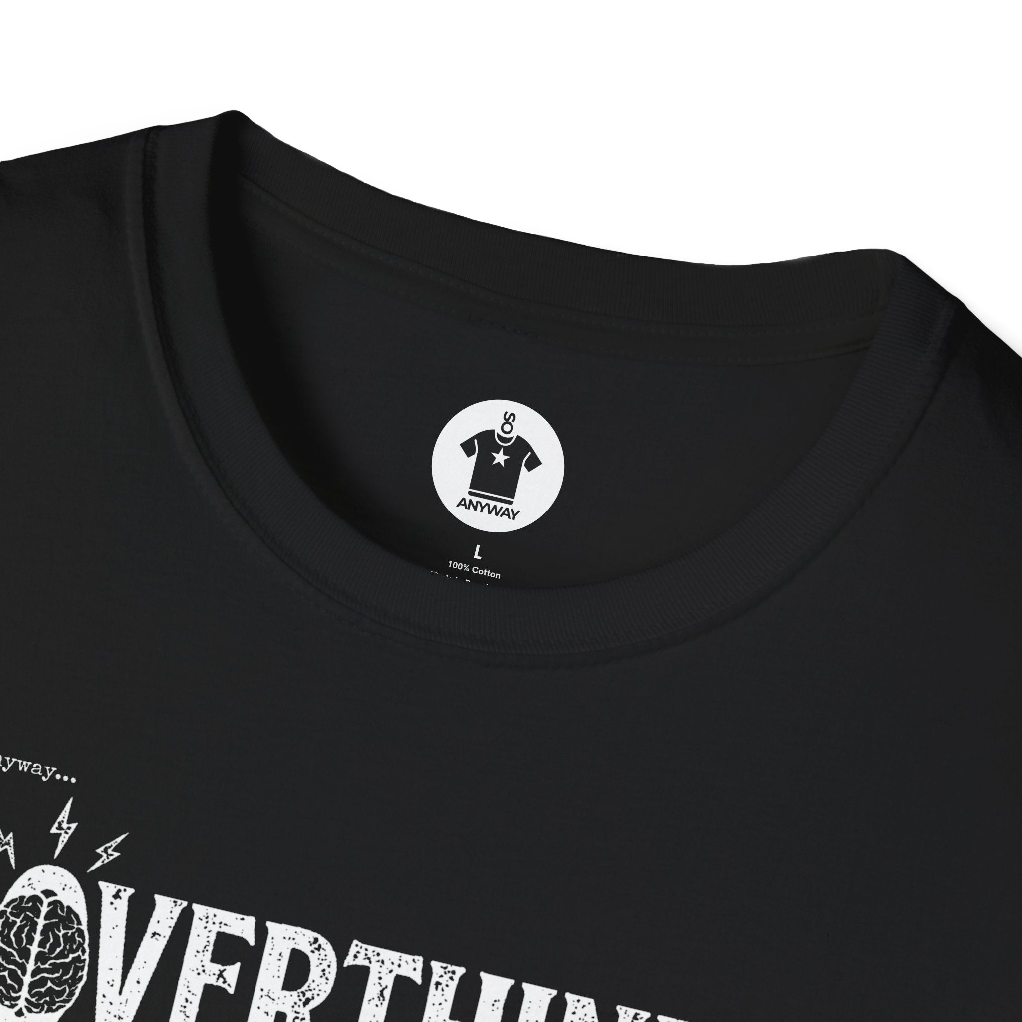 OVERTHINK & ROLL Dark – Funny Overthinking Rock Music Guitar Graphic T-Shirt