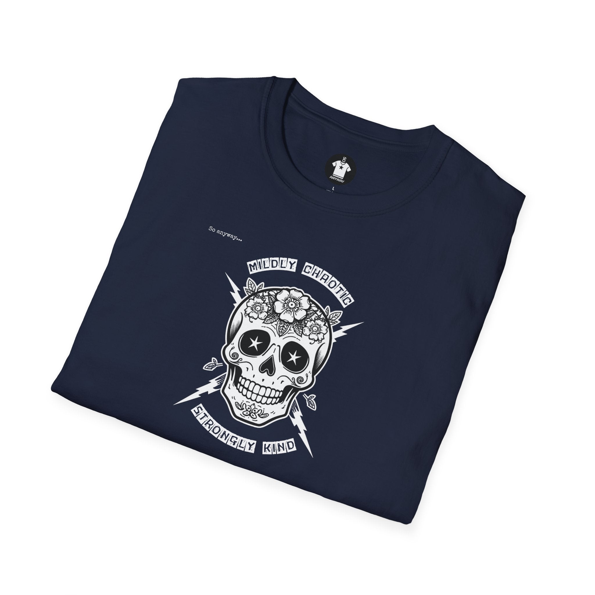 MILDLY CHAOTIC Dark – Signature Skull Unisex Graphic Tee