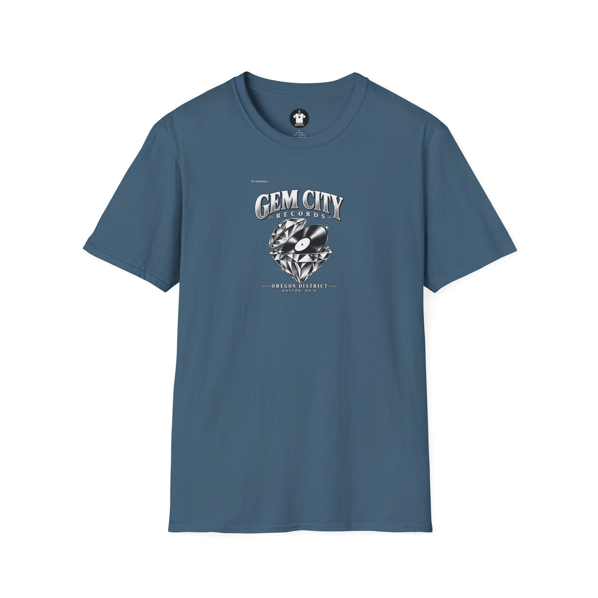 Gem City Records Tee | Dayton Oregon District Vinyl Tribute