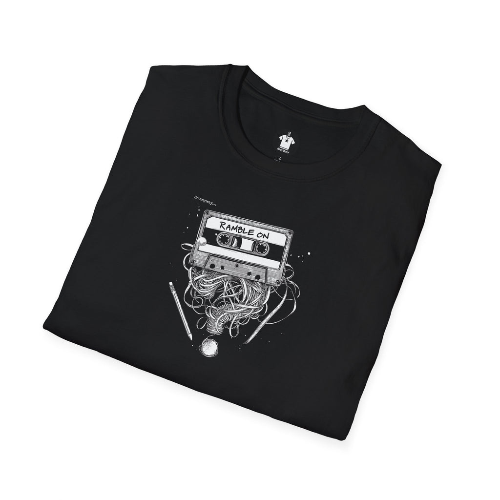 RAMBLE ON Dark – Cassette Tape Unisex Graphic Tee