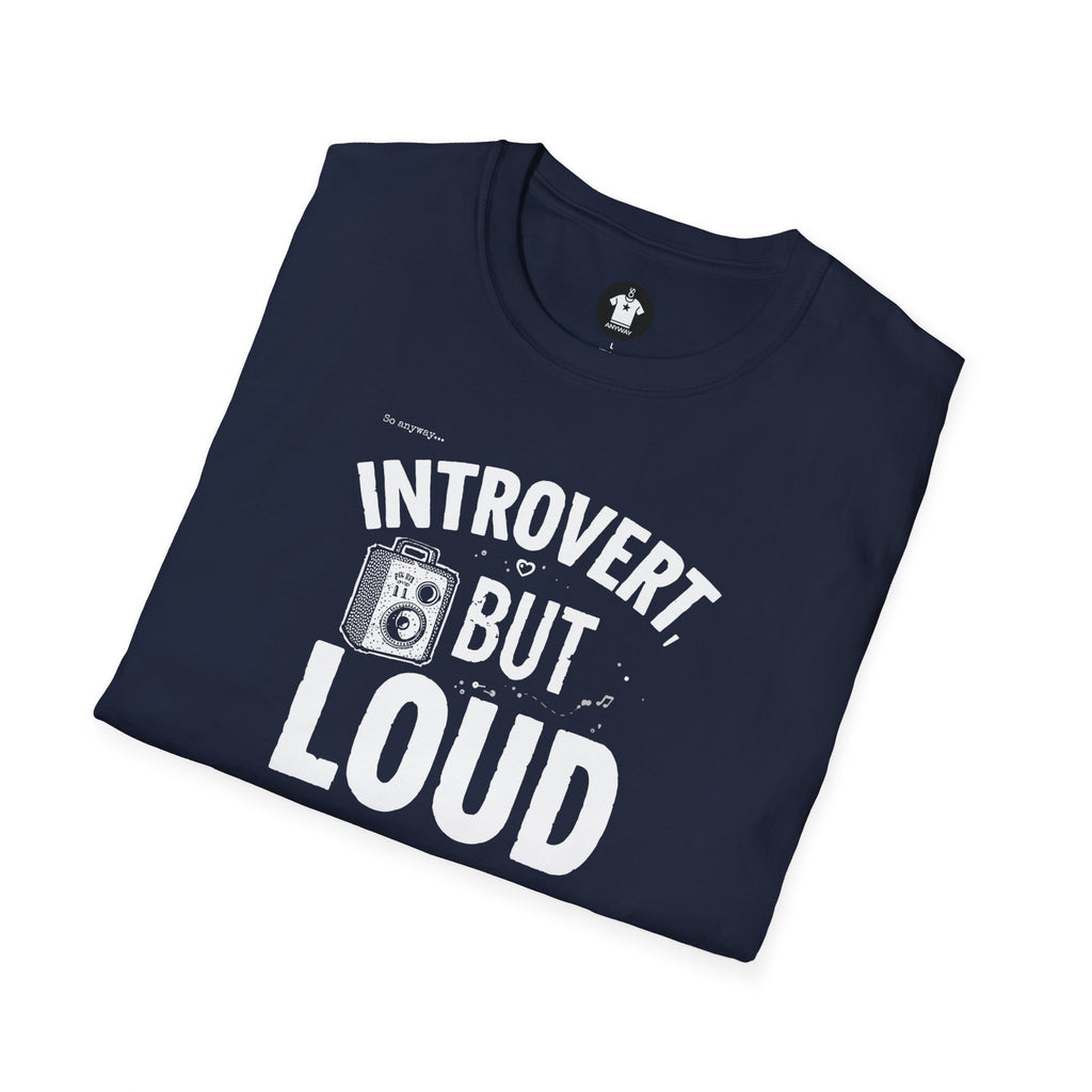 INTROVERT, BUT LOUD Dark - Loud Thoughts, Quiet Person Funny Psychology Tee