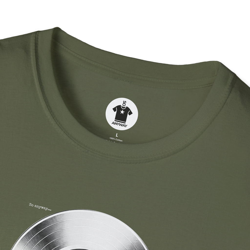 SONIC FOUNDATIONS: SIDE A – Funny Vinyl Record Tracklist Music Pun Graphic T-Shirt
