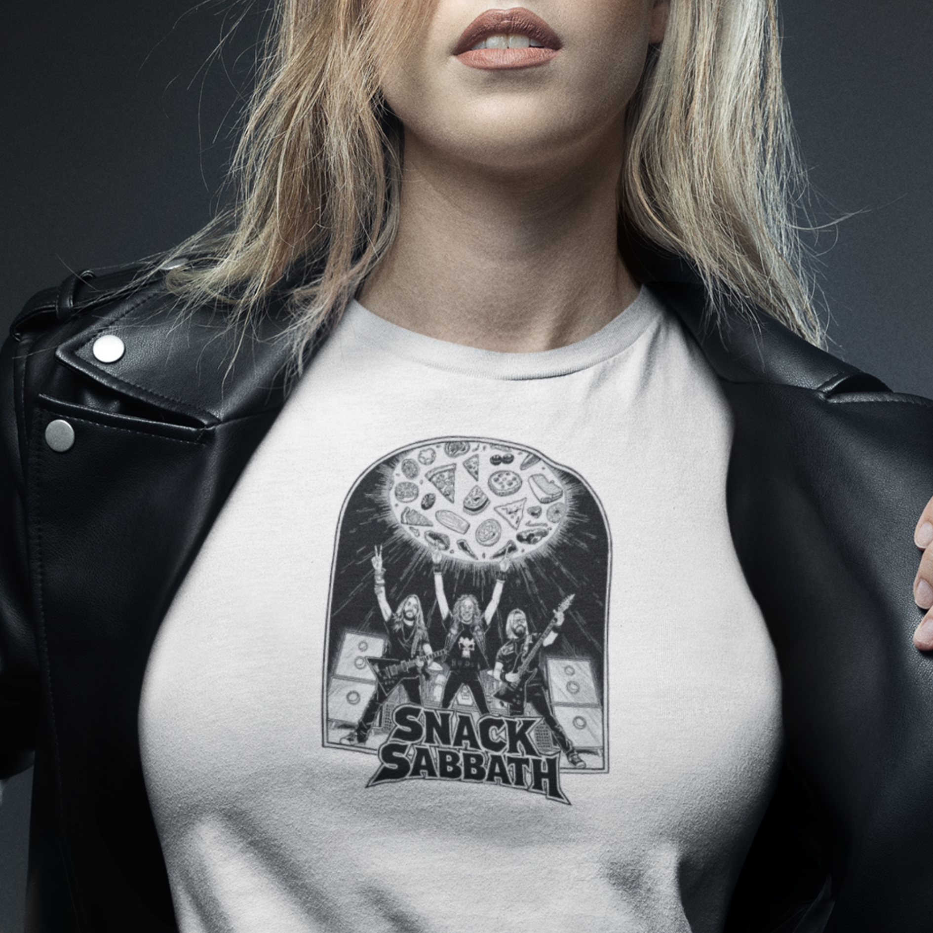 SNACK SABBATH Light - Heavy Metal Snack Halo Unisex T-Shirt