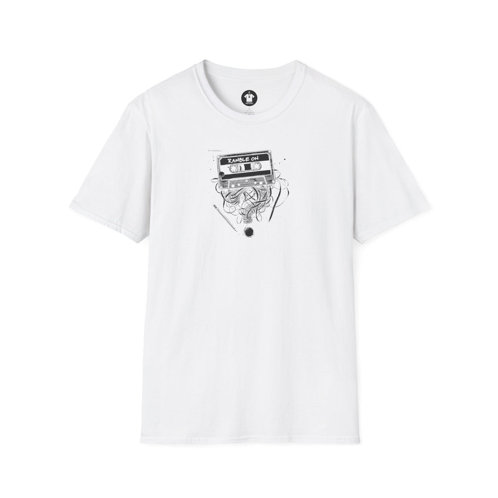 RAMBLE ON Light – Cassette Tape Unisex Graphic Tee