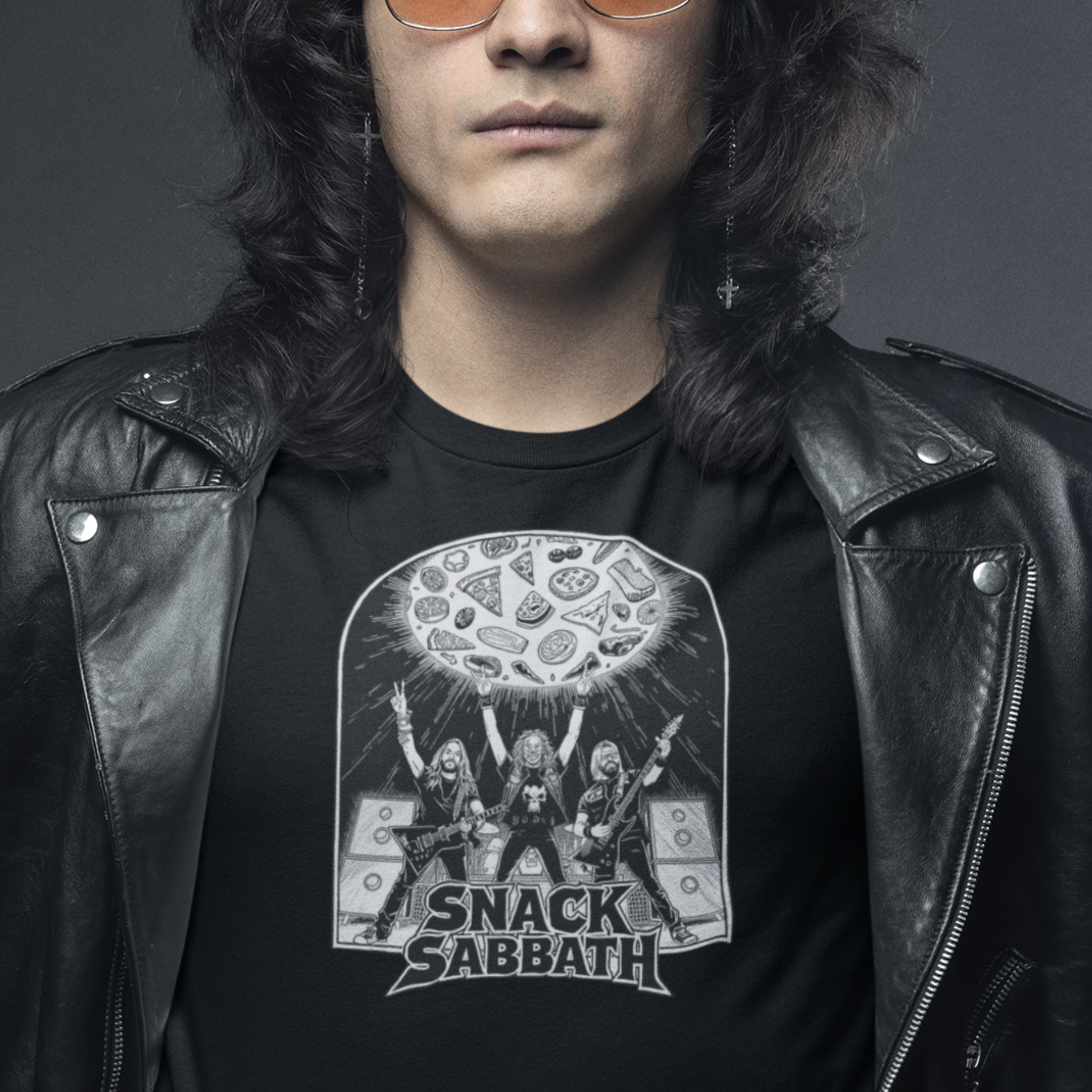 SNACK SABBATH Dark - Heavy Metal Snack Halo Unisex T-Shirt