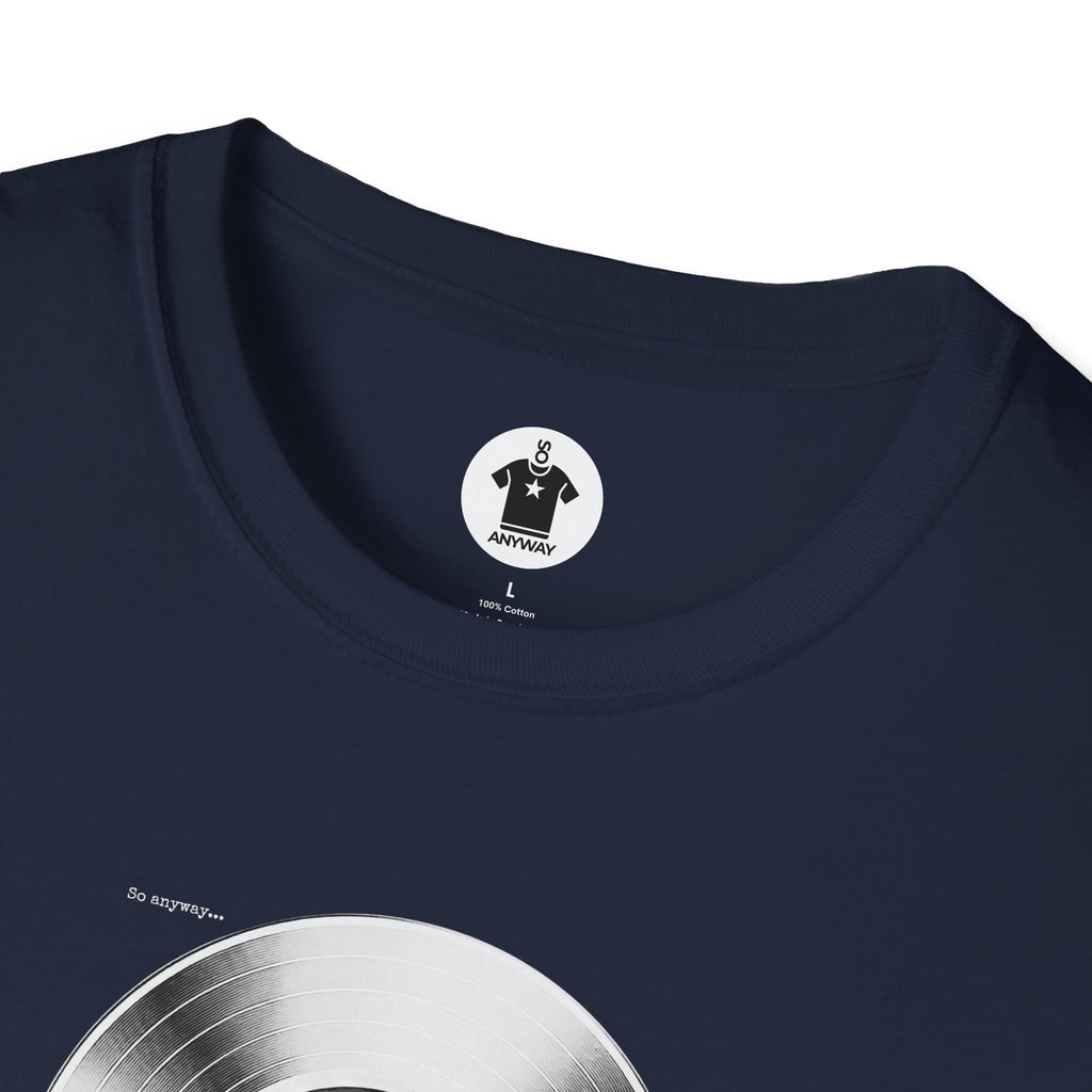 SONIC FOUNDATIONS: SIDE A – Funny Vinyl Record Tracklist Music Pun Graphic T-Shirt