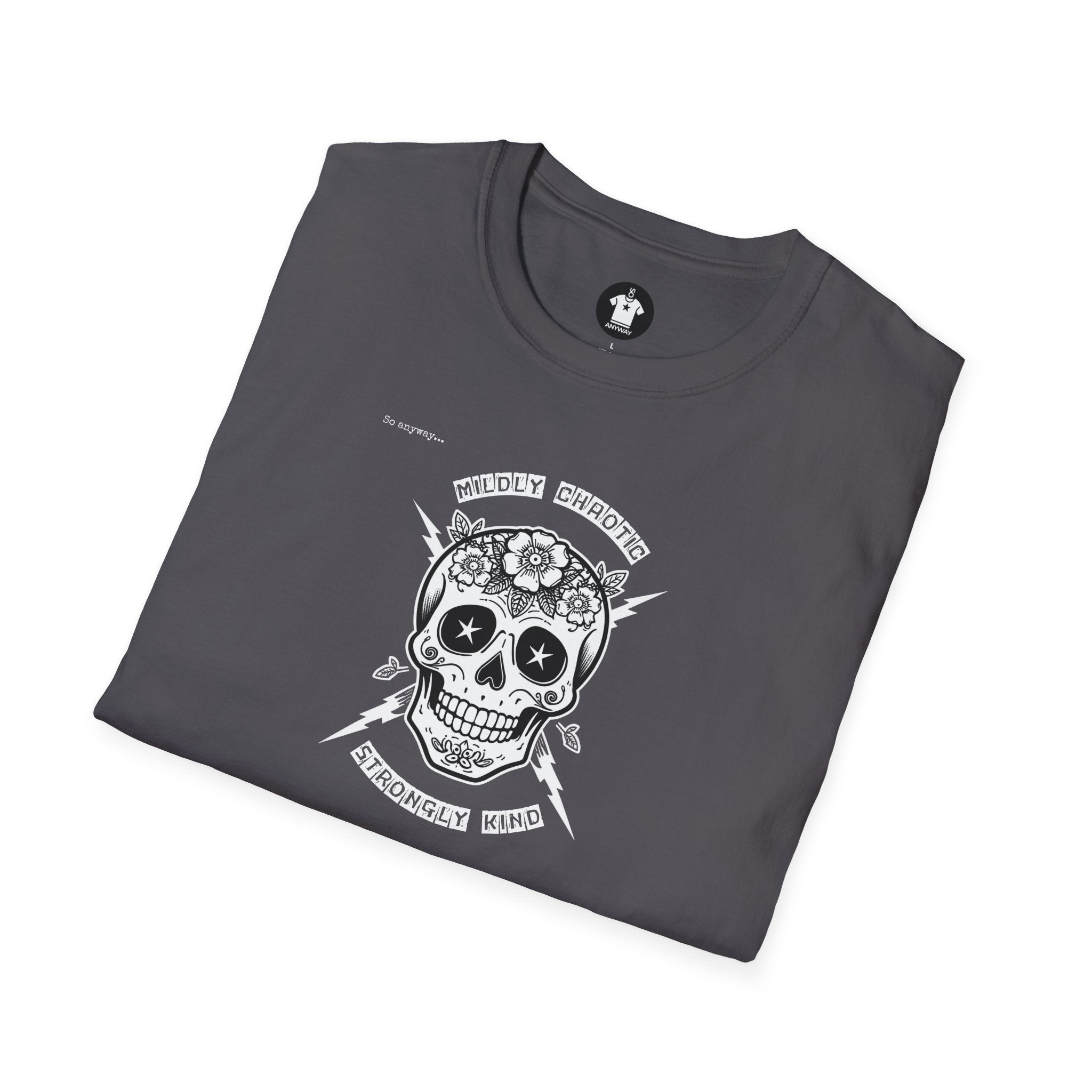 MILDLY CHAOTIC Dark – Signature Skull Unisex Graphic Tee