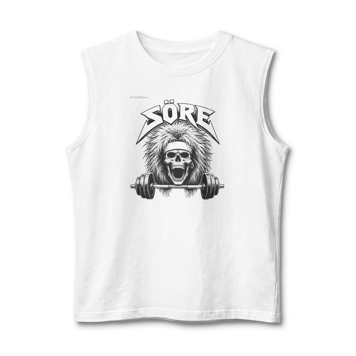 SÖRE Skull Weightlifting Muscle Tank — Heavy Metal Gym Workout Tank Top