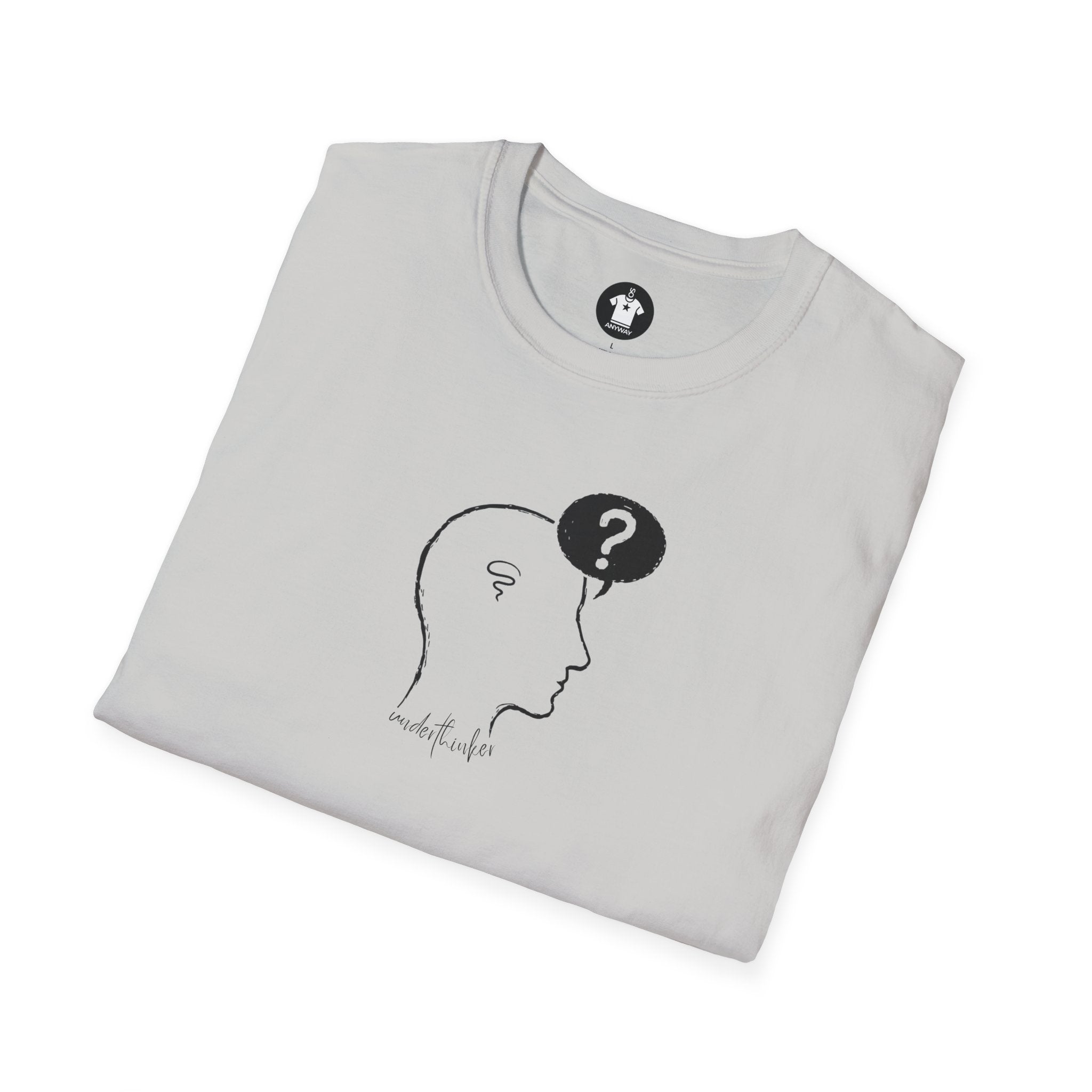 UNDERTHINKER Light – Minimalist Funny Graphic Unisex T-Shirt