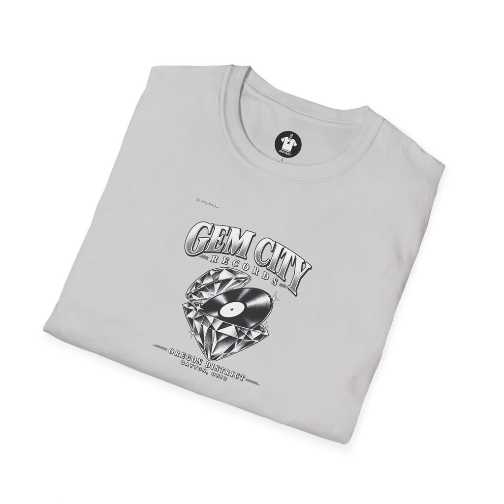 Gem City Records Tee | Dayton Oregon District Vinyl Tribute